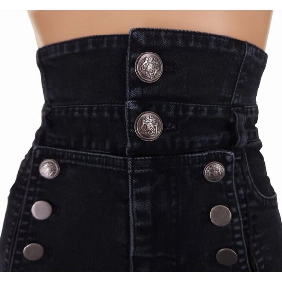 Marissa Webb High Rise Straight Leg Jeans Size 23 00 XXS Womens Black - Picture 4 of 13